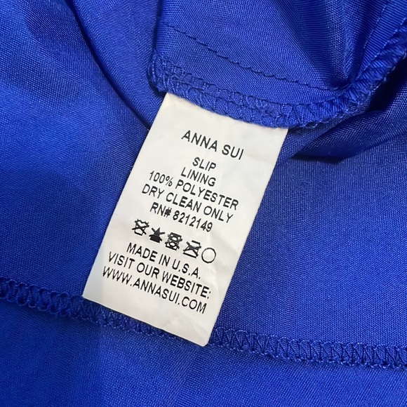 Anna Sui Blue Sleeveless Slip Dress 2 - Picture 5 of 5